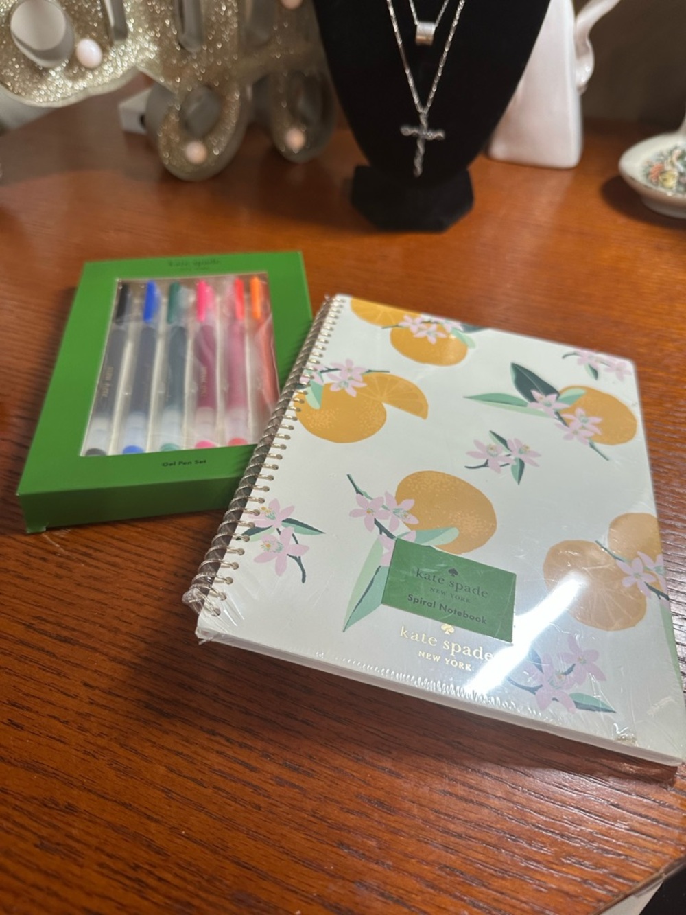 Kate Spade Spiral Notebook - Citrus Floral Design and Pen set